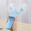 Double Headed Folding USB Fan, Portable Handheld Mini, Blue 10