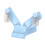 Double Headed Folding USB Fan, Portable Handheld Mini, Blue 11