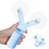Double Headed Folding USB Fan, Portable Handheld Mini, Blue 9