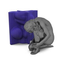 Moule de décoration de gâteau en Silicone humain, moule à -B