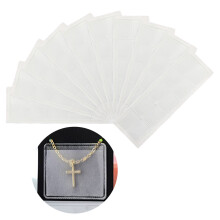 Cartes d'exposition de collier, 100 pièces, manchon de chaîne-S