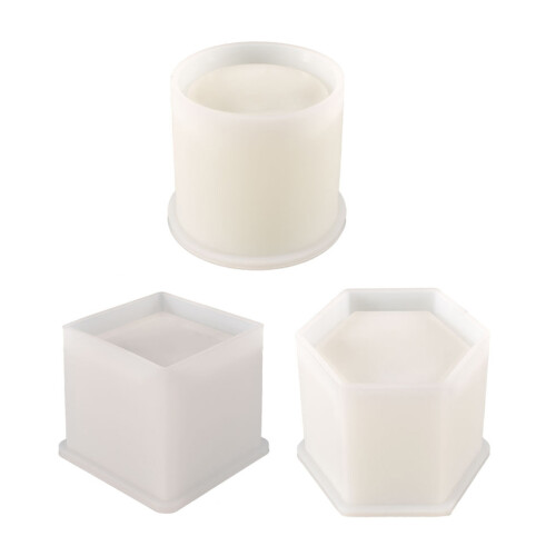 Pen Holder Epoxy Resin Mold Aromatherapy Plaster Candle-Hex C 1