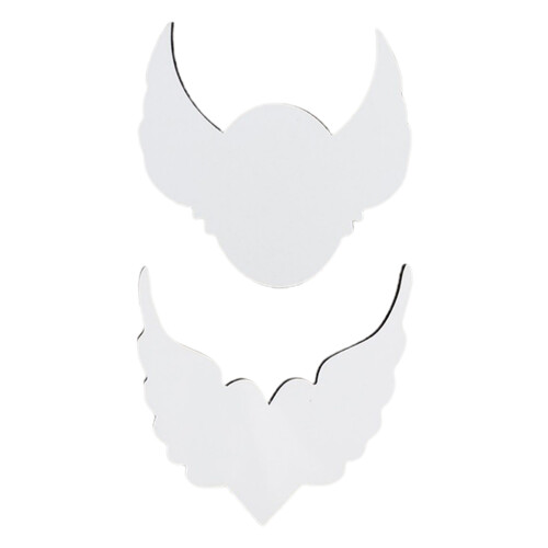 Wing Shape Sublimation Name Tags Diy Blank Id Name Badges-2 1