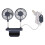 Space-Saving Clip On Computer Fan 3 Speed Settings 6.6ft USB Cable 1