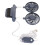 Space-Saving Clip On Computer Fan 3 Speed Settings 6.6ft USB Cable 15