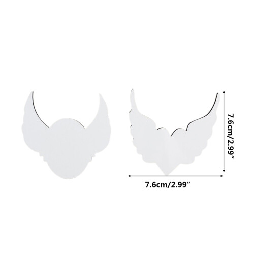Étiquette de nom de sublimation avec épingle, Badge blanc,-2 2