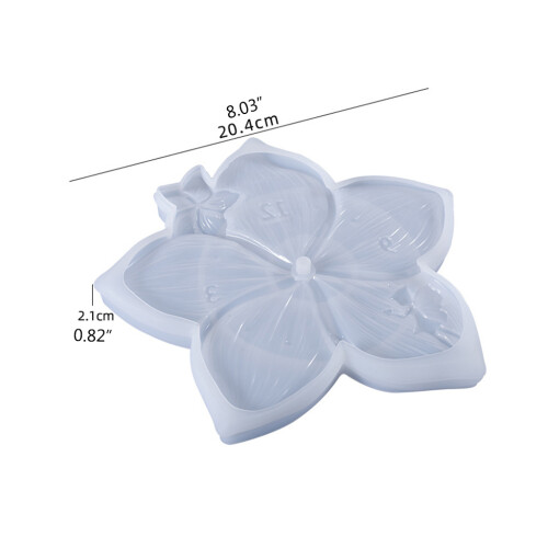Flower Silicone Mold Clock Dial Trays Make Cake Dessert-B 2