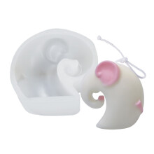 Moule à bougie en résine époxy série-Couple éléphant mâle