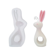 Animal Series Candle Epoxy Resin Mold-Kiss the Rabbit 1