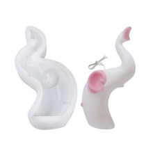 Animal Series Candle Epoxy Resin Mold-Couple Elephant Woma
