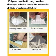 Butyl Tape, High-grade Aluminum Foil Waterproof Sealing, Instant Adhesion with Time-enhanced Bonding, Thickened Colloid for Stronger Adhesion,