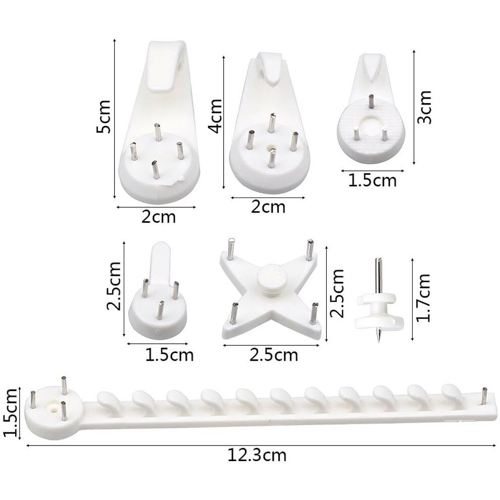 Invisible Nail Screws, Non-Trace Picture Hanging Hooks For Varied Home Decor Solutions, Multi Function Heavy Duty Supports For Art Painting Frame 9169997116338