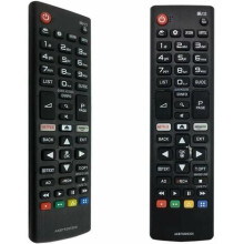 Controle remoto universal para Smart TVs LG, fácil de usar, sem necessidade de programação. Chip inteligente atualizado garante desempenho