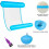 Backrest for Pool Lake Beach, Multi-Function Inflatable Pool Floaties with Portable and Foldable Design, Comfortable Water Hammock for Adults Kids (2 3