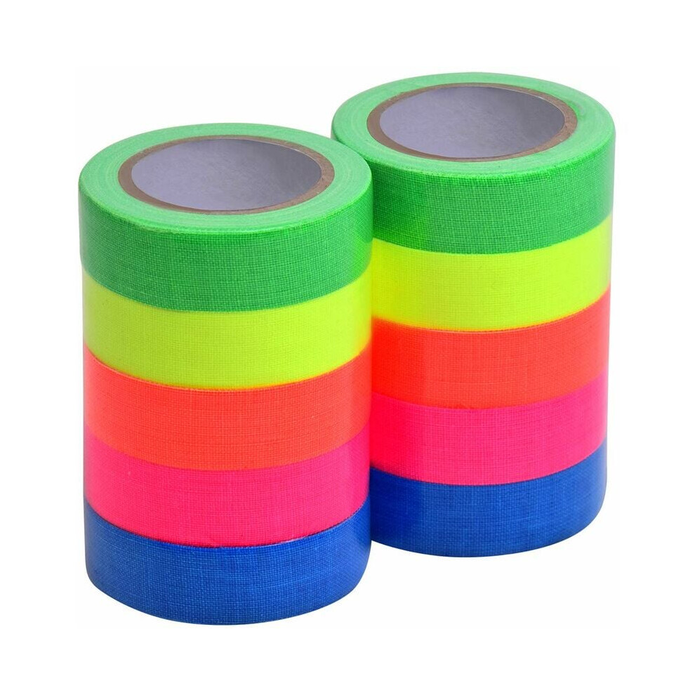 Gaffer Tape For Birthday Christmas Party Supplies, Glow In The Dark Neon Tape With Firm Adhesion And No Residue Removal, Uv Blacklight Reactive Cloth 9405630857115