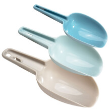 Plastic Kitchen Scoops for Wide Application, 3PCS Set Including 50Ml, 100Ml, 150Ml Sizes, Ergonomic Handles with Hanging Holes for Storage,