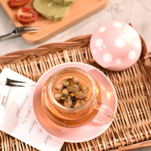 Charming Mushroom Cup, Exquisite Glass Tea Cup With Infuser Filter And Ceramic Lid For Multifunctional Accessories, Heat Resistant And Sweet Gifts