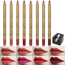Langhoudende lippenstift voor vrouwen met natuurlijke vulstoffen, soepele applicatie (8 kleuren)