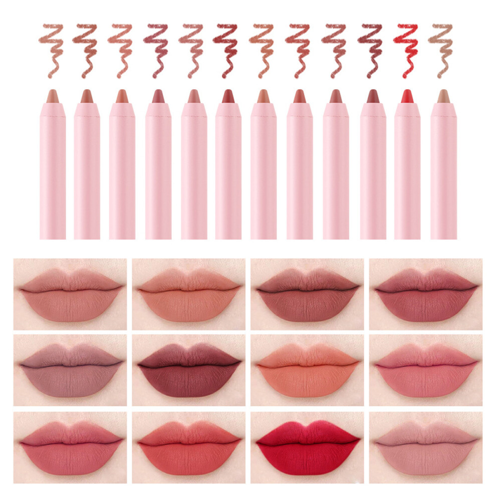 Matte Lipstick, High Pigment For Vibrant Looks, Longwear & Waterproof Formula, Silky Dense Texture For 12 Popular Colors