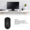 Mouse ottico cablato 1200 DPI USB ergonomico nero per laptop e PC 4