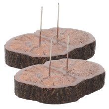 2Stk Organizer Puppenständer Aus Holz Metall Mit Dualliger Nadel