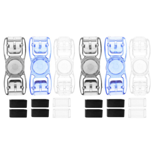 6Pcs Universal Plastic Swim Goggles Buckles Clips for Secure Strap Fit