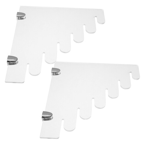 Transparante Messenhouder Wandrek - Afneembaar En Compact
