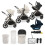 My Babiie MB220 3-in-1 Travel System with Base - Ivory 1