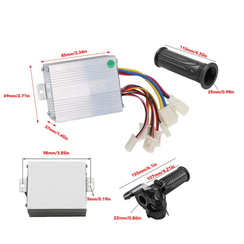 350W 24V Speed Controller + Throttle for MX350 Scooter 1