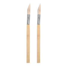 2St Sieraden Polijststok Agaat, Ergonomisch Bamboe Burnishing Tool