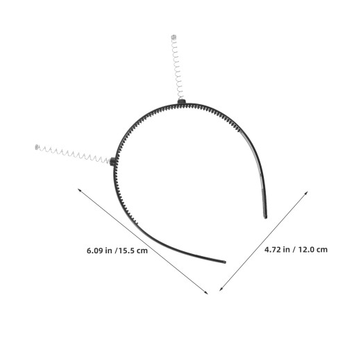 9Pcs Tiara Plástica Preta Com Dentes Para Customizar E Cosplay 2