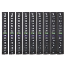 9 Thermometerstickers 10-40 Aquarium En Schildpads