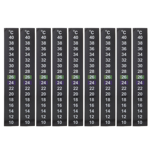 9 Thermometerstickers 10-40 Aquarium En Schildpads