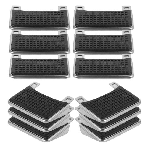 12Pcs Pedal Resistente Para Lixeira De Plástico Preto Fácil Troca