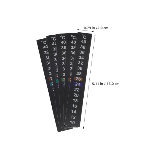 9 Thermometerstickers 10-40 Aquarium En Schildpads 2