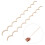 30Pcs Wood Decorative Edge Trim for Cabinets Doors Window Frames Khaki 8