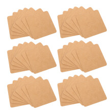 300 Unidades Tarjetas Exposición Broches 7X7 Cm Soporte Cartón Marrón