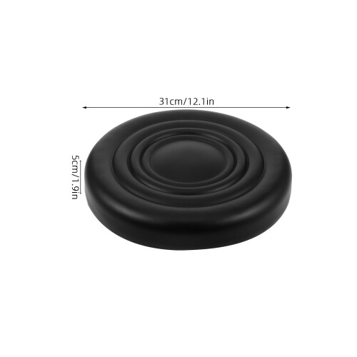 Cuscino Tondo Nero Per Sgabelli Con Resistente 1