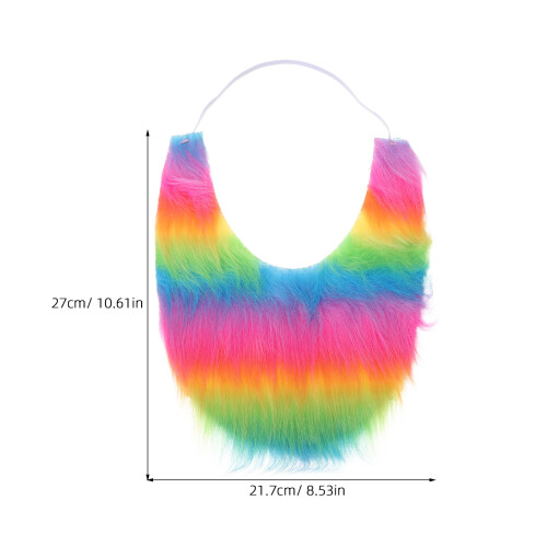 Rainbow Barba Finta: Artificiali Per Cosplay Halloween 1