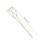 Hand Woven Rattan Quilt Duster Con Lungo Manico 25,15" 3