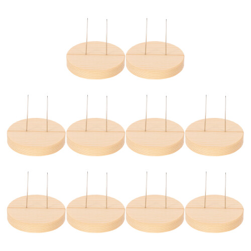 10Pz Stabile in Legno Per Bambole Allunciate E Action Figure