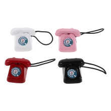 4Szt Miniaturowy Telefon Retro Metalowy, Vintage Ozdoba Do Domków