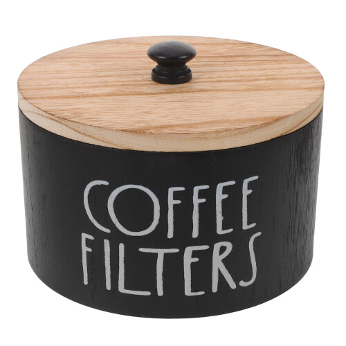 Coffee Station Organizer In Legno Con Coperchi Per Salse E Tazze
