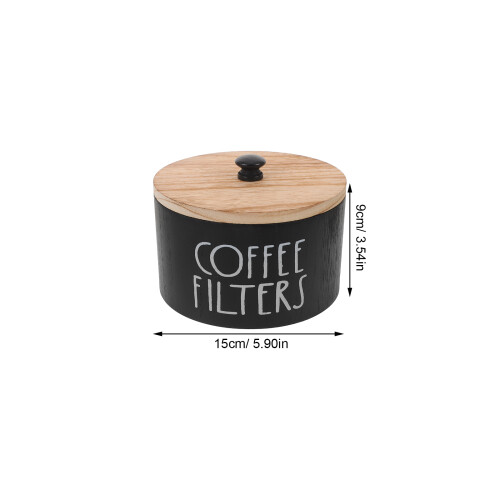 Coffee Station Organizer In Legno Con Coperchi Per Salse E Tazze 2