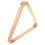 2Pcs Khaki Solid Wood Billiard Triangle Rack for Pool Table Ball Setup 1