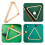 2Pcs Khaki Solid Wood Billiard Triangle Rack for Pool Table Ball Setup 10
