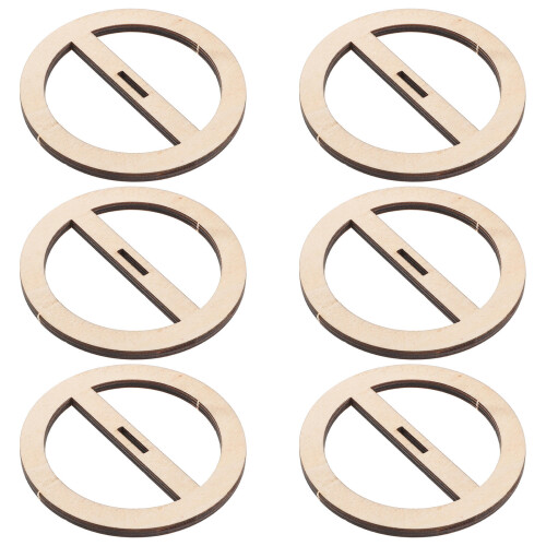 6Pcs Wick Holders: Wooden Candle Centering Tool For Diy Making