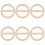 6Pcs Wick Holders: Wooden Candle Centering Tool For Diy Making 7