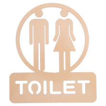 Veelzijdig Gouden Acryl Toiletbord Voor Zakelijke Ruimtes
