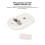 Mouse da gioco wireless 1200DPI 2.4G per PC/Laptop bianco 4